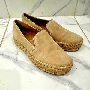 VINCE Tan Suede Espadrille Loafers - Women’s Size 8 - NWOT